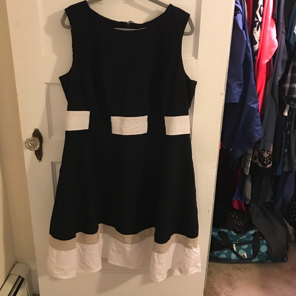 Calvin Klein color block dress